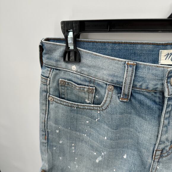 MADEWELL Rolled Boy Denim Shorts with Paint Splatter C1738 // 25 - Picture 5 of 11
